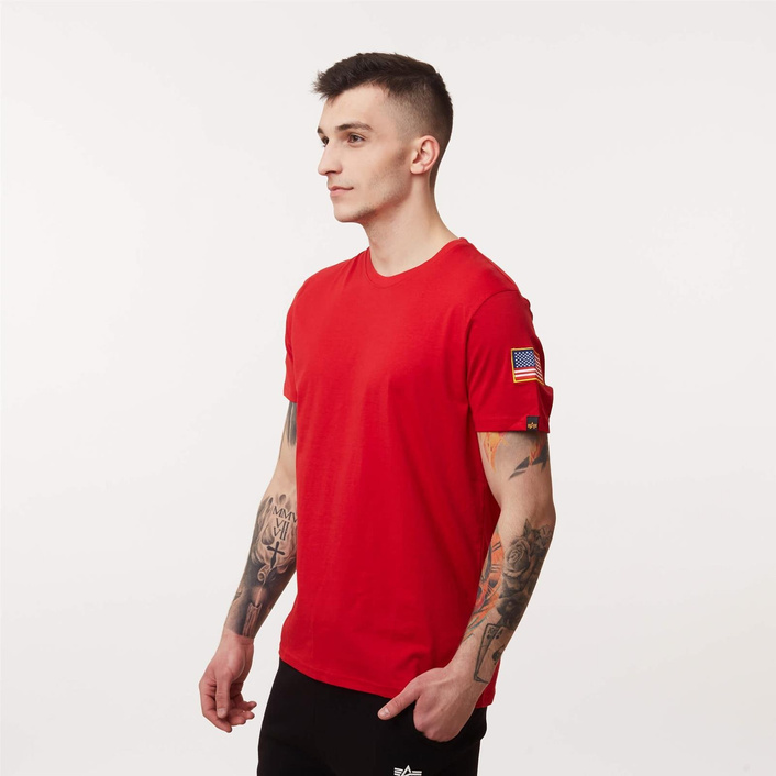 Alpha Industries NASA T-SHIRT SPEED RED