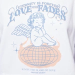 Kaotiko Damska Bluza Biała Sud Cap Flames of Love AO026-01-M002