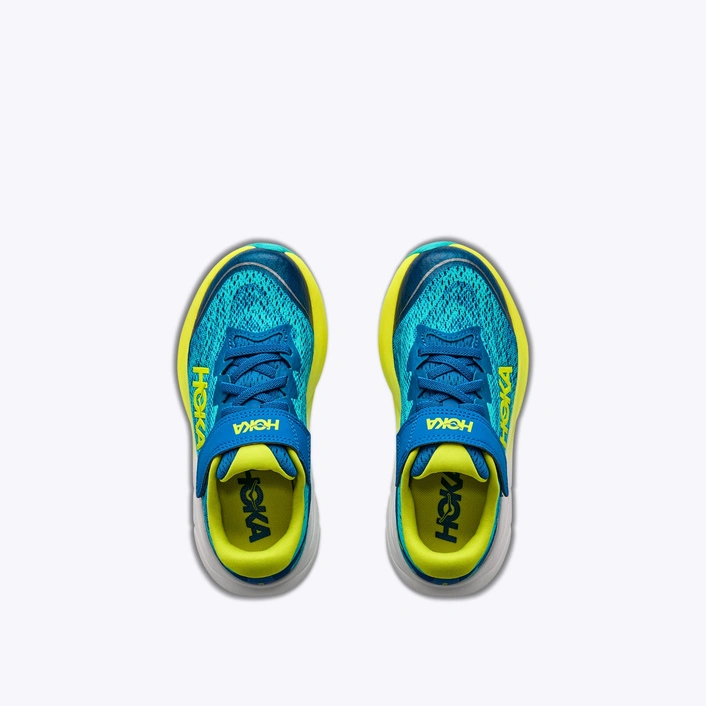 HOKA Rincon 4 Little Kids dziecięce buty do biegania Electric Aqua / Neon Hoka Citrus