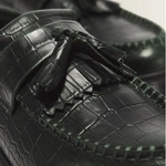 Dr. Martens loafersy z frędzlami Adrian Croc ciemnozielone 43188300