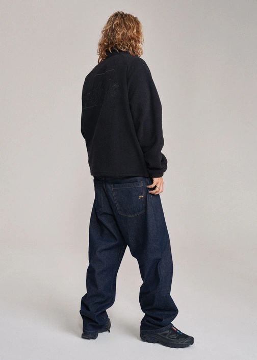 Jeansy męskie Coalition CLTN BAGGY 265 – ciemny granat