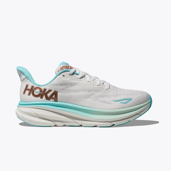 HOKA CLIFTON 9 Damskie Buty Do Biegania Białe 1127896-FTRS