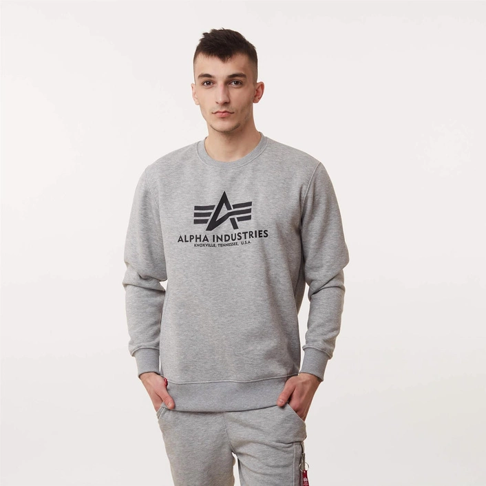 Alpha Industries BASIC SWEATER GREY HEATHER