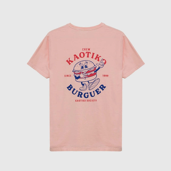 Kaotiko WASHED BURGUER T-shirt