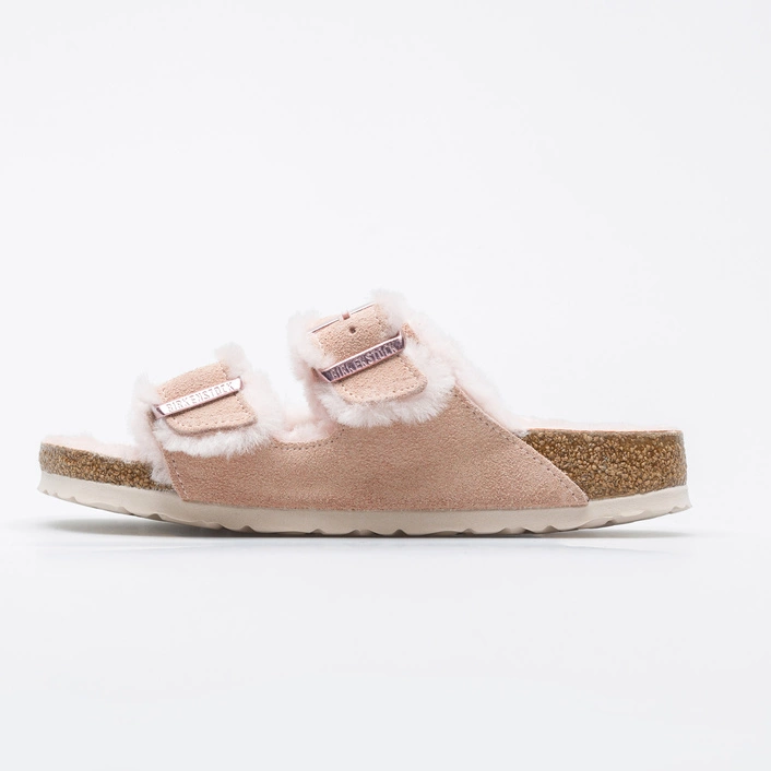 Birkenstock Sandały Damskie Arizona Shearling VL Light Rose LAF