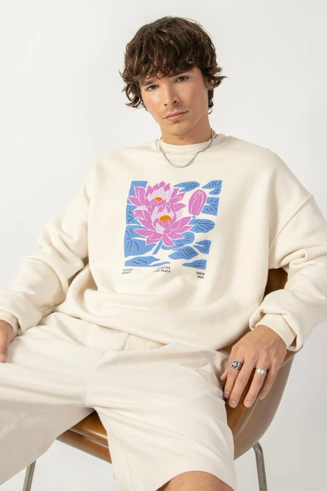 Kaotiko Water Lily Organic Cotton Sweatshirt