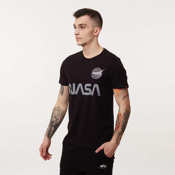 Alpha Industries NASA Reflective T Black