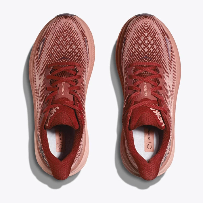 Hoka WOMEN'S CLIFTON 9 RUST/EARTHENWARE