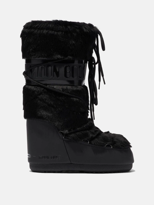 ŚNIEGOWCE MOON BOOT CLASSIC FAUX FUR BLACK 14089000 001