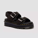 Dr. Martens sandały na platformie Zebzag zamszowe czarne damskie 42689001