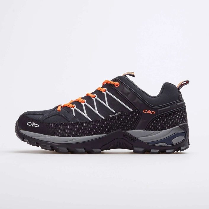 CMP RIGEL LOW TREKKING SHOES WP ANTRACITE/FLASH ORANGE