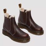 Dr. Martens 2976 Leonore II Faux Fur Lined Grizzly Leather Chelsea Boots 41418200