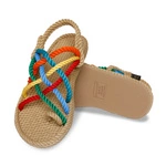 Bohonomad Cape Point Rope Sandal – Beige/Multi