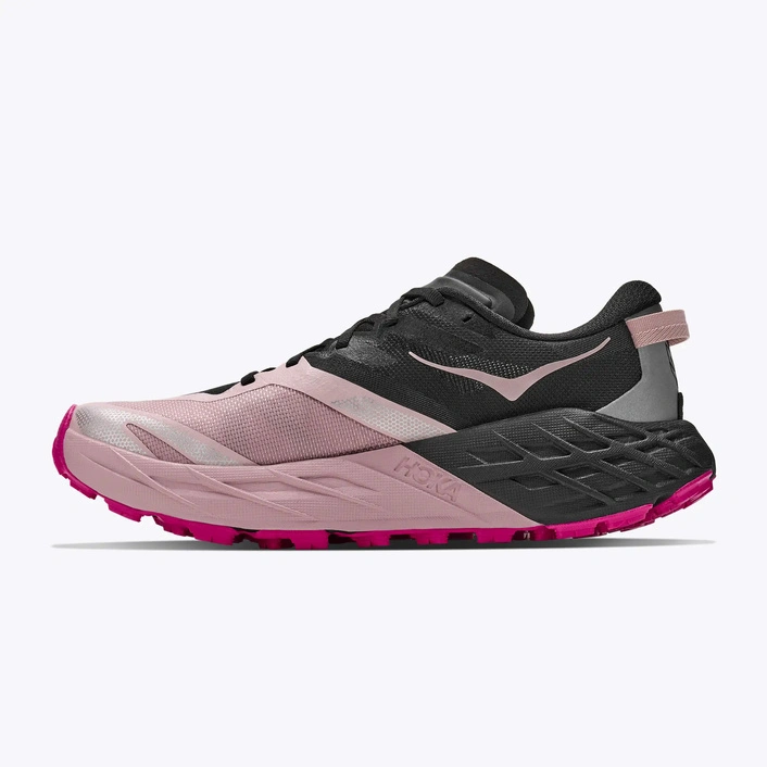 HOKA Speedgoat 7 damskie buty do biegania w terenie Black/Pink Opal