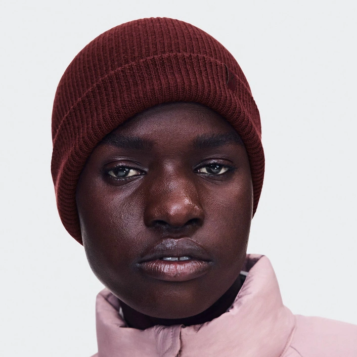 On Czapka Zimowa Merino Beanie Maroon 2UF30104380