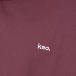 Kaotiko Unisex Bluza z Kapturem Bordowa Sud Cap Washed Fabien AO087-02-G002