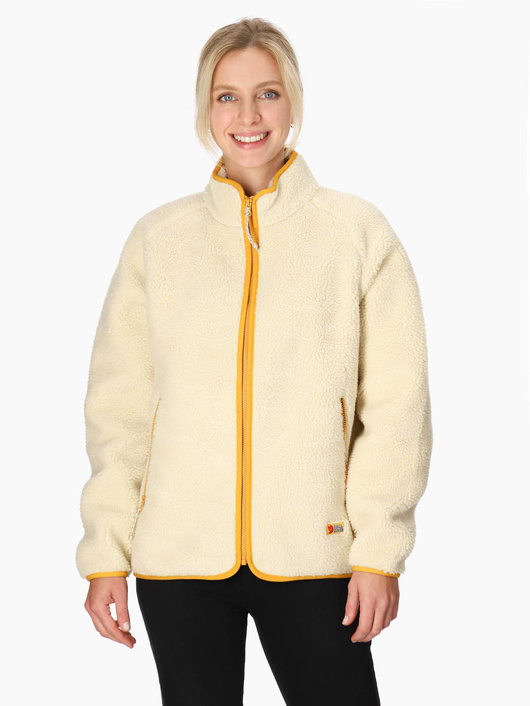 Polar Fjallraven Vardag Pile Fleece Chalk White