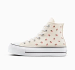 Converse Chuck Taylor All Star Lift Platform Embroidered Strawberries A14934C