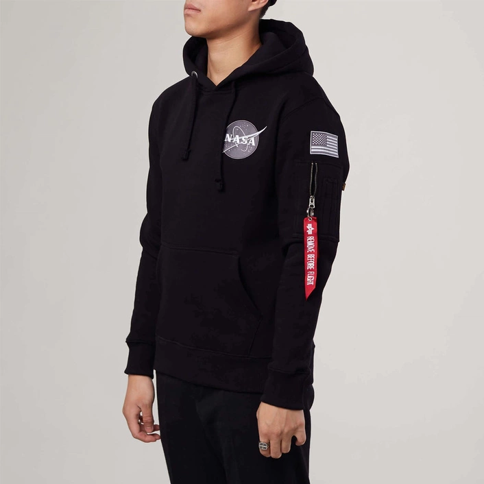 Alpha Industries SPACE SHUTTLE HOODY BLACK