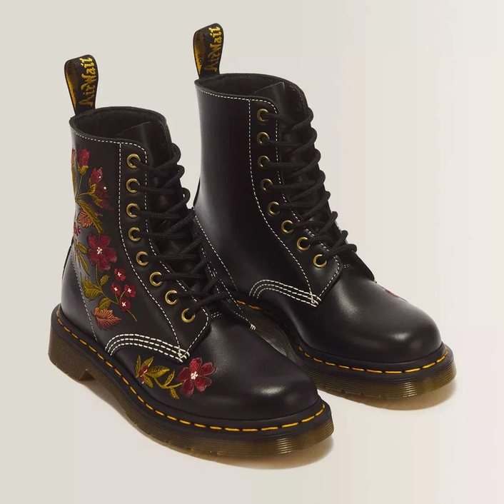 Dr. Martens glany 1460 Pascal Floral Wanama czarne damskie 43273001