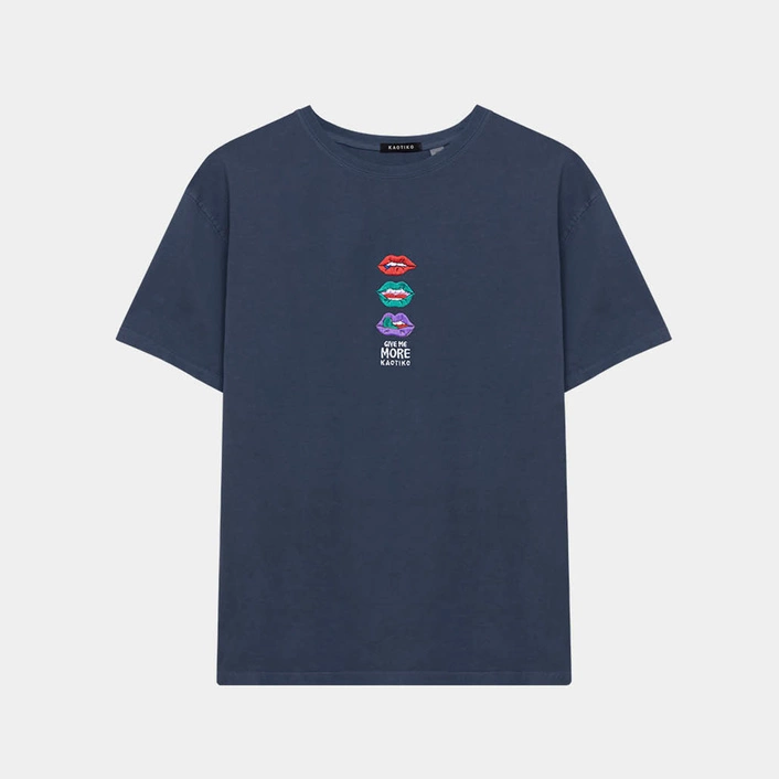 Kaotiko Colours Washed Mouth T-Shirt