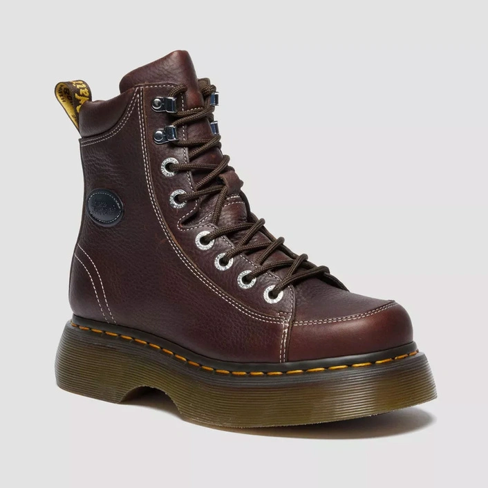 Dr. Martens glany Buzz 8-Eye Grizzly ciemnobrązowe damskie 42033200