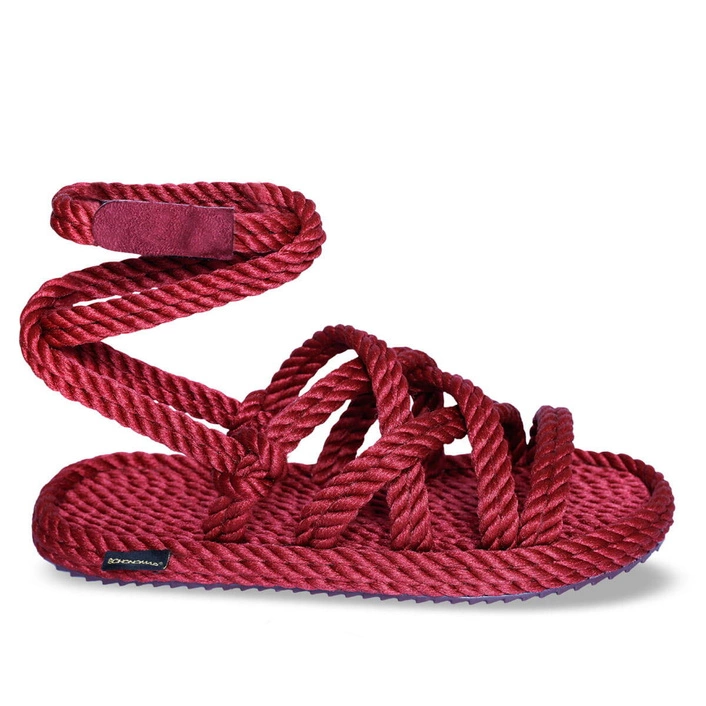 Bohonomad Roma Rope Sandal - Claret Red