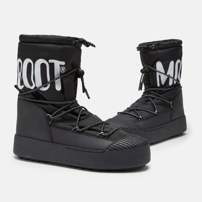MOON BOOT MEN MTRACK POLAR BLACK NYLON BOOTS 80D2440080N001