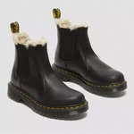 Dr. Martens 2976 Leonore Faux Fur Lined Burnished Chelsea Boots 21045001
