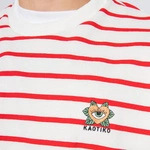 Kaotiko Red Heart Stripes Sweatshirt AL010-03-G002