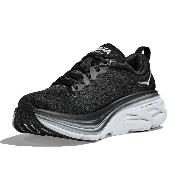Hoka MEN'S BONDI 8 BLACK/WHITE
