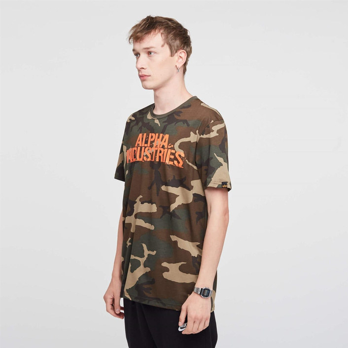 Alpha Industries BLURRED T-SHIRT WDL. CAMO 65