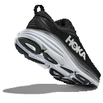 Hoka WOMEN'S BONDI 8 BLACK/WHITE