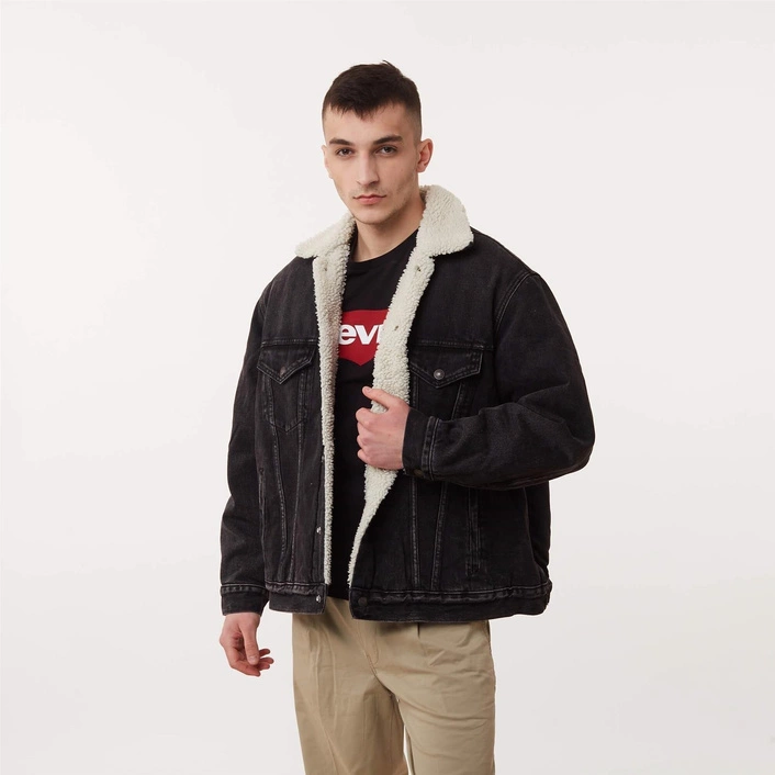 Levi's VINTAGE FIT SHERPA TRUCKER MIDNIGHT