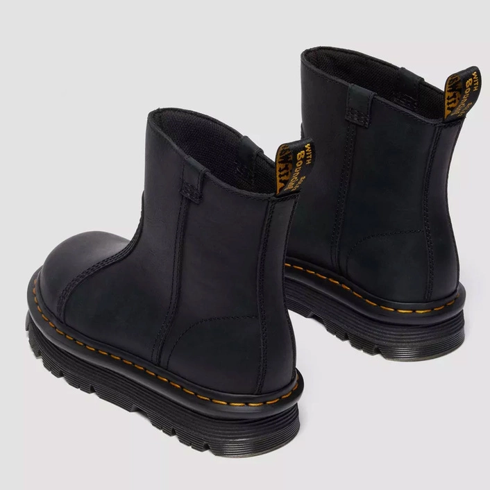 Dr. Martens ZEBZAG RIGGER SLIP ON LEATHER BOOTS 42662001