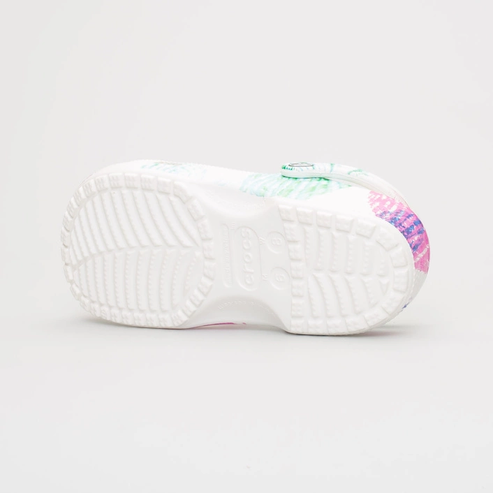 Crocs Classic Cyber Beach Clog Multi/White