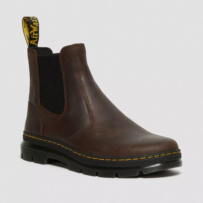 Dr. Martens sztyblety Chelsea Embury Crazy Horse ciemnobrązowe 25978207