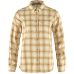 FjallravenÖvik Flannel Shirt W F89833-113-196 Chalk White-Dune Beige