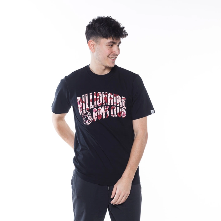 Billionaire Boys Club CAMO ARCH LOGO T-SHIRT - BLACK/PINK CAMO