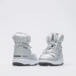 MOON BOOT ŚNIEGOWCE JR GIRL LOW NYLON SILVER