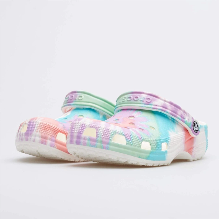 Crocs CLASSIC TIE DYE GRAPHIC CLOG KIDS