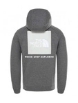 The North Face Bluza Raglan Red Box Hoodie Grey