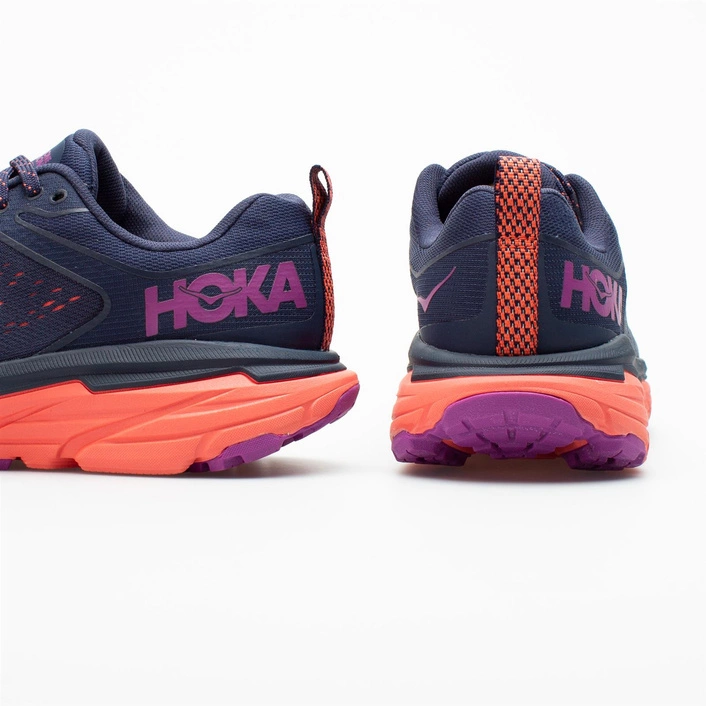 Hoka One One WOMEN'S CHALLENGER ATR 6 Black Iris / Hot Coral