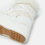 MOON BOOT LTRACK LOW WHITE FAUX-FUR BOOTS 80D2450130A001