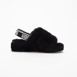 UGG W FLUFF YEAH SLIDE BLACK