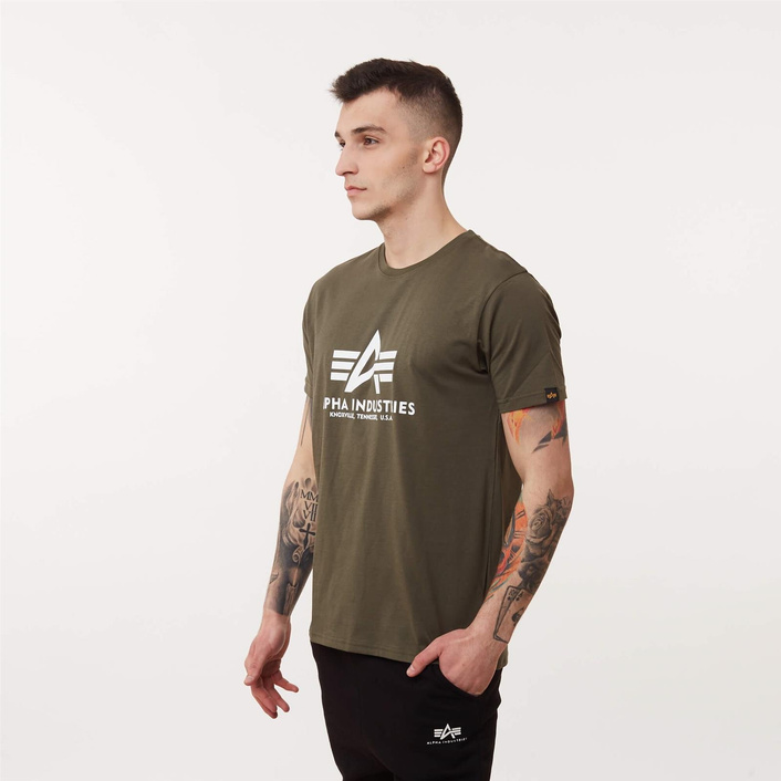 Alpha Industries BASIC T-SHIRT DARK OLIVE