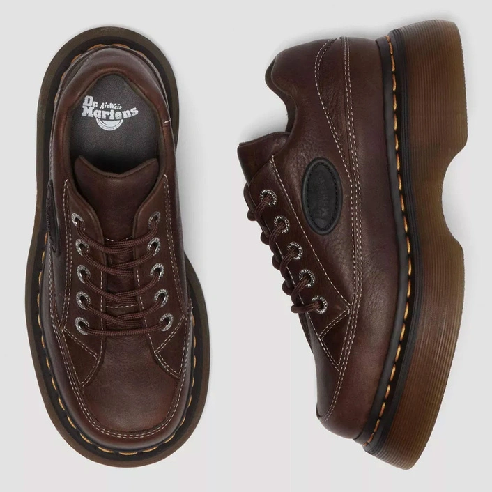 Dr. Martens półbuty Buzz 5-Eye Grizzly ciemnobrązowe damskie 41129200