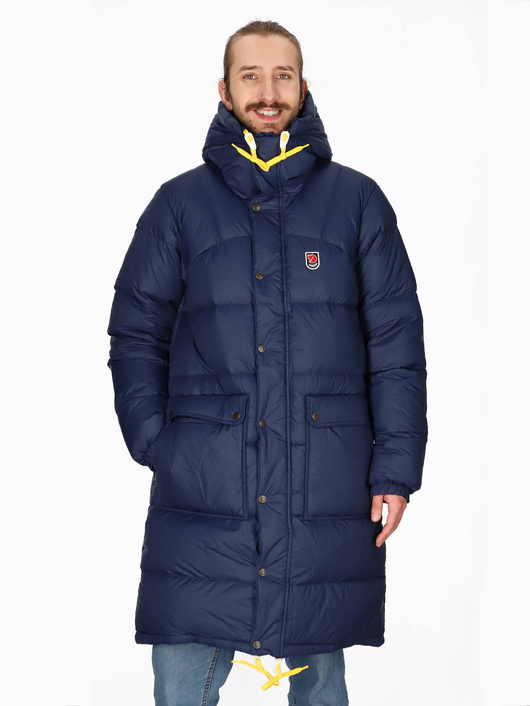 Płaszcz Fjallraven Expedition Long Down Parka Navy