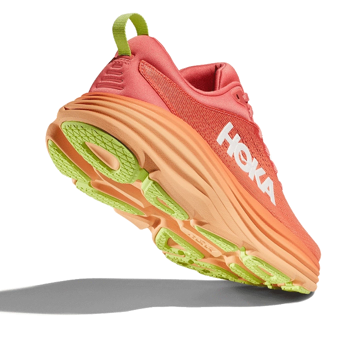 Hoka WOMEN'S BONDI 8 CORAL/PAPAYA