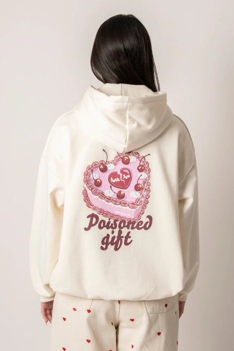 Kaotiko Poisoned Gift Ivory Sweatshirt AP018-01-M002
